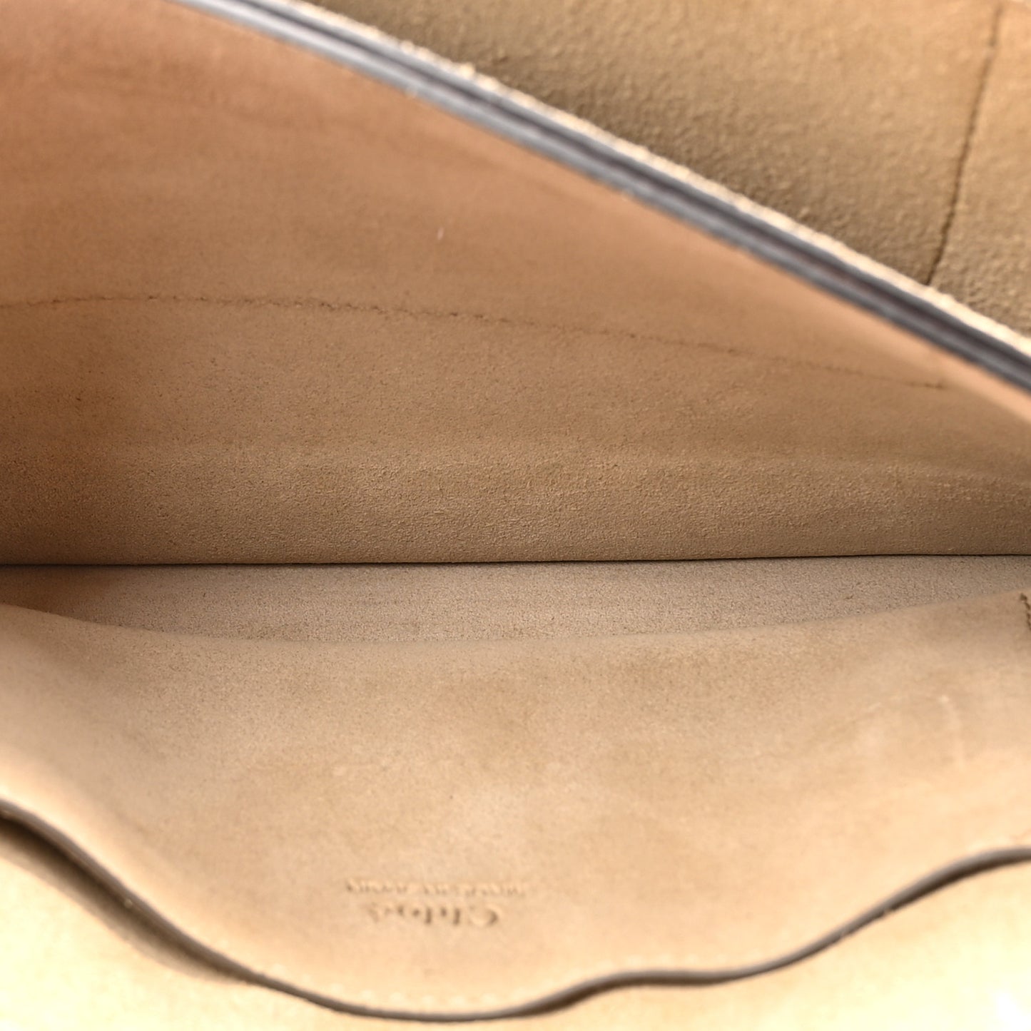 Suede Calfskin Small Faye Shoulder Bag Tobacco