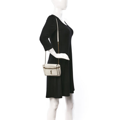 Saint Laurent Lambskin Quilted Monogram Mini Nolita Blanc Vintage 2 of 9