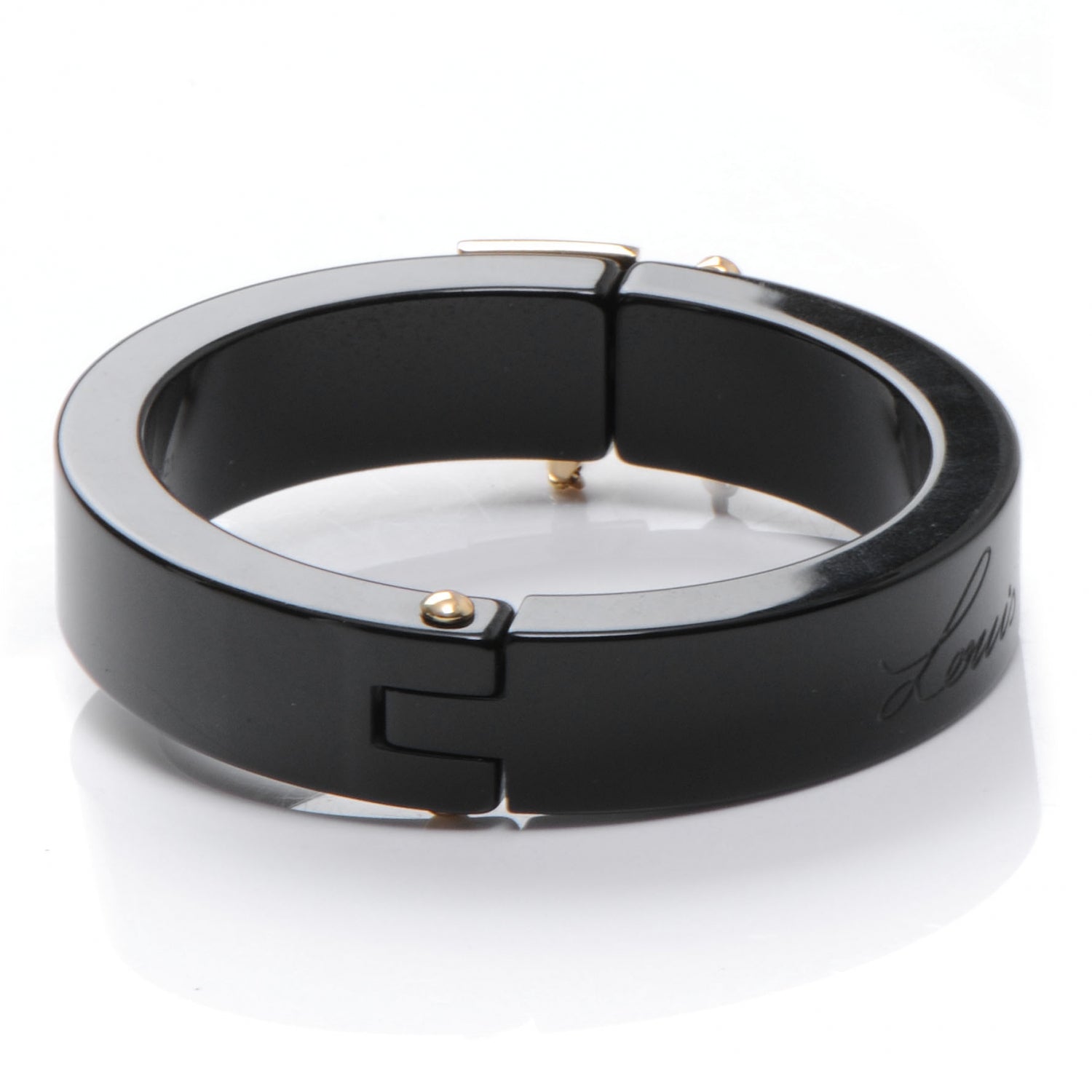 Louis Vuitton Lock Me Bracelet Black 5 of 7