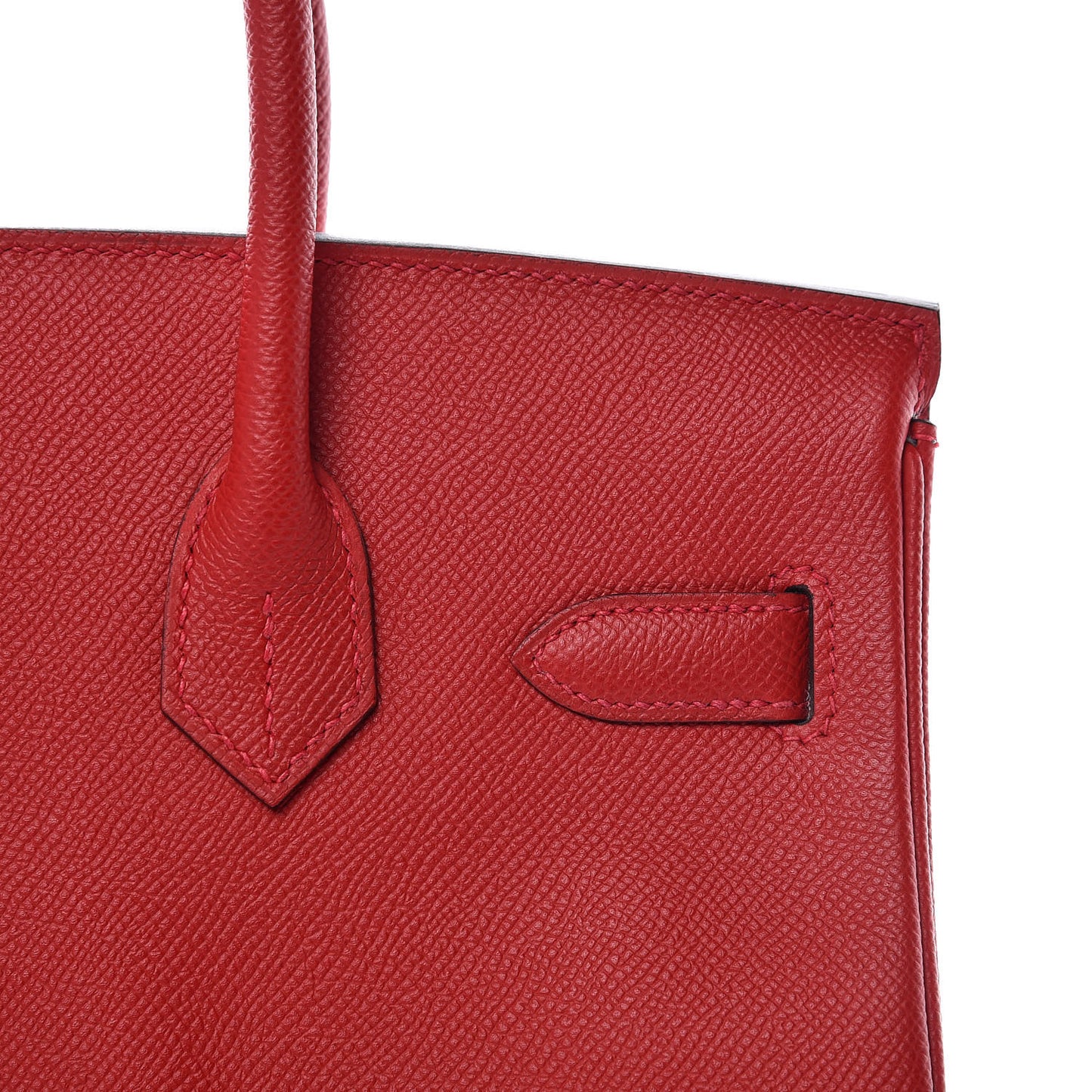 Epsom Horseshoe Birkin 30 Rouge Casaque Gris Mouette