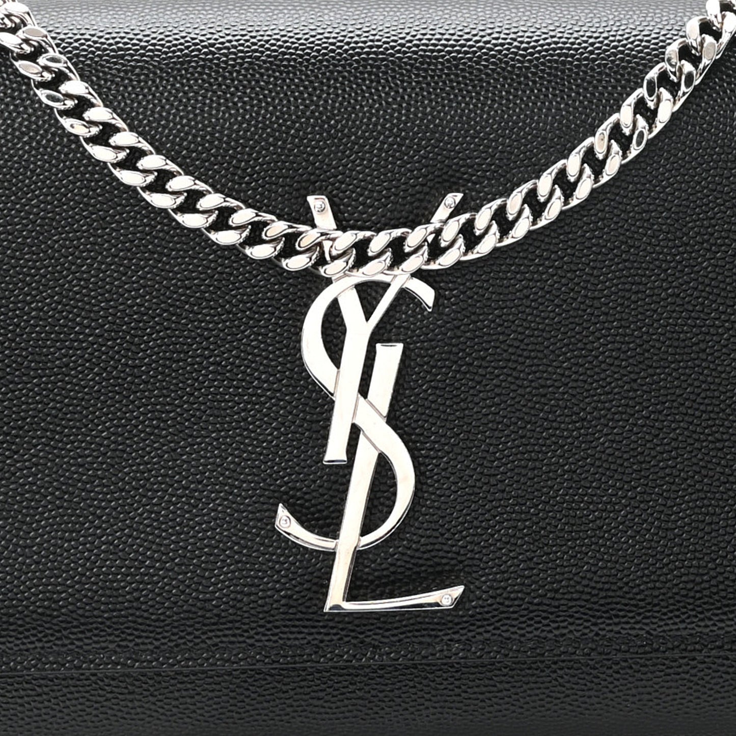 Grain De Poudre Small Monogram Kate Satchel Black