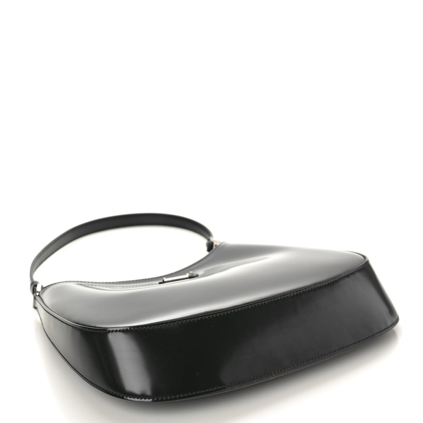 Spazzolato Cleo Shoulder Bag Black