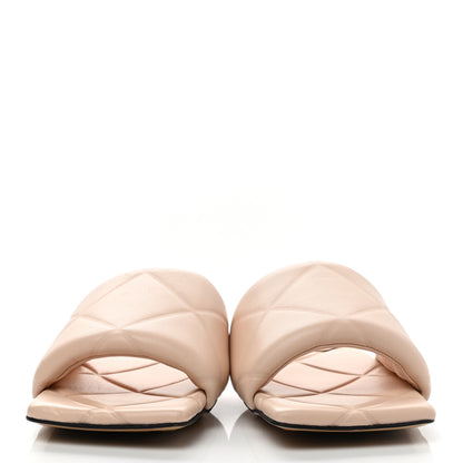 Bottega Veneta Nappa Quilted Rubber Lido Flat Sandals 37 Cane Sugar 2 of 10