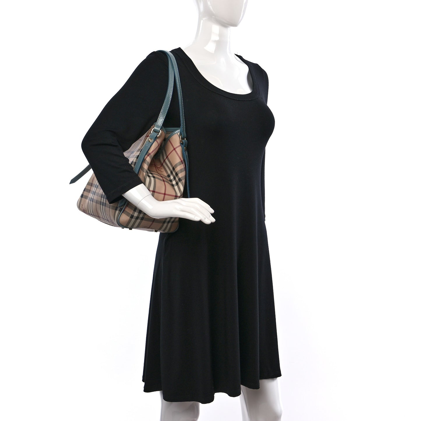 Haymarket Check Small Canterbury Tote Eucalyptus Grey