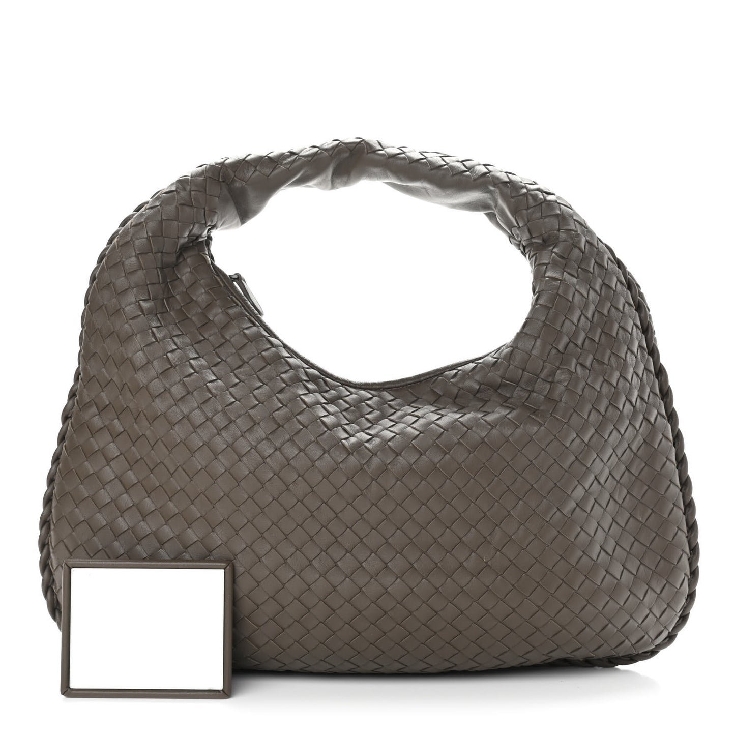 Nappa Intrecciato Medium Veneta Hobo Grey