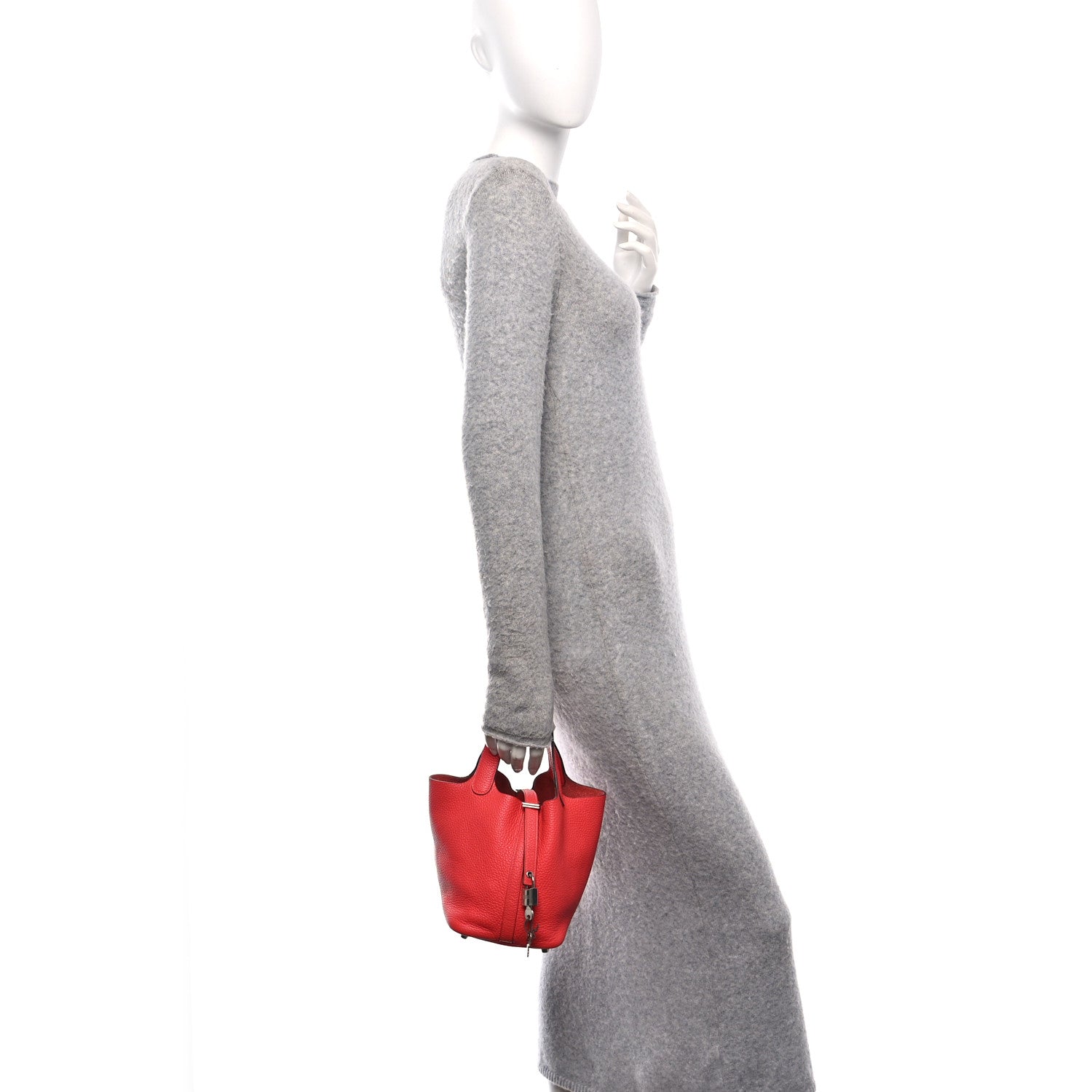 Hermes Taurillon Clemence Picotin Lock 18 PM Rose Jaipur 2 of 9
