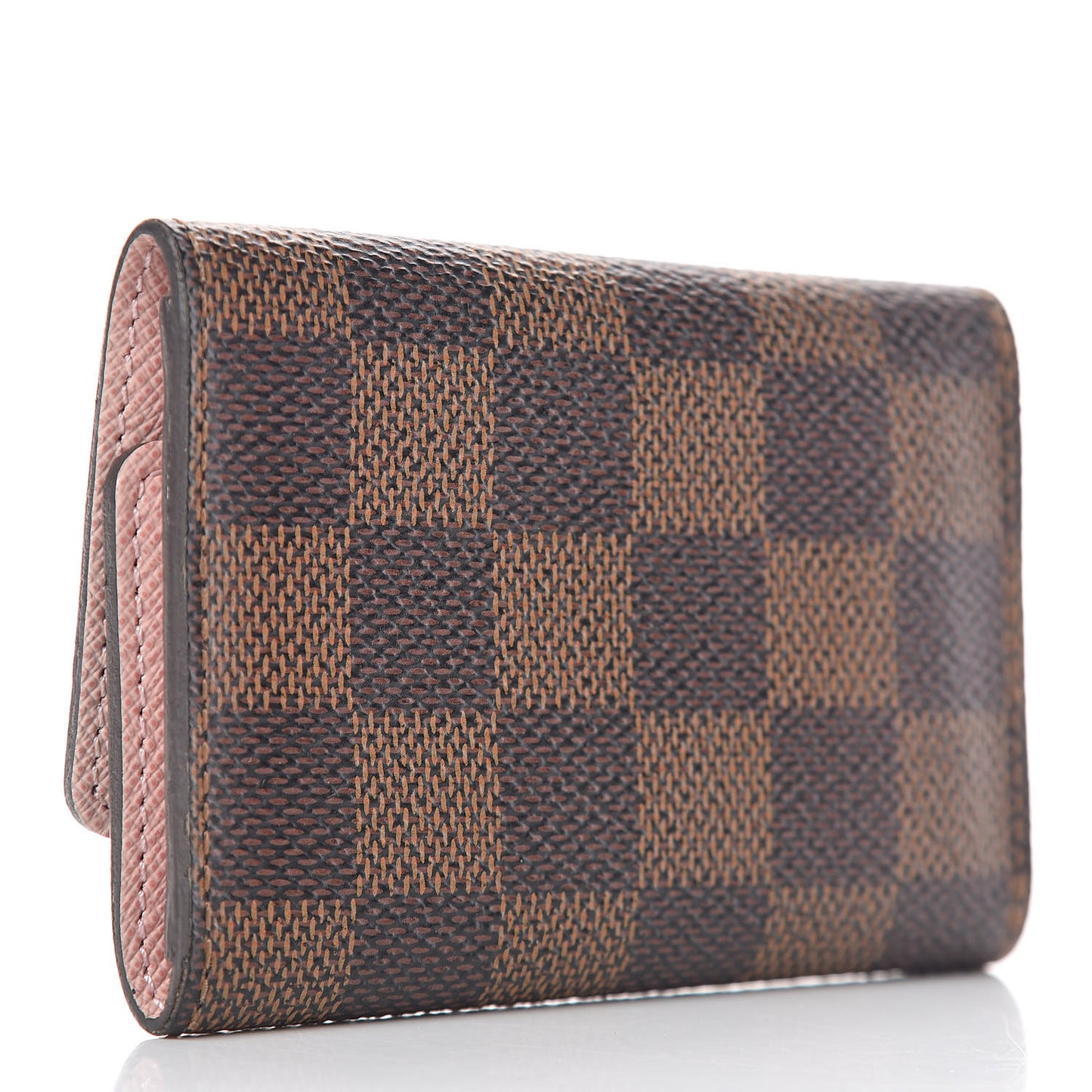 Damier Ebene Multicles 6 Key Holder Rose Ballerine