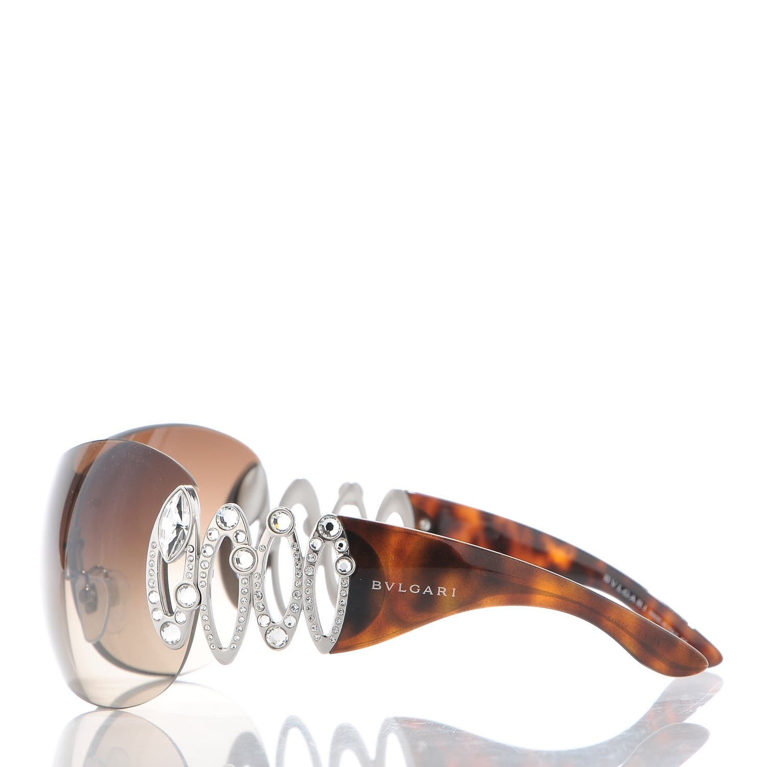 Bulgari BVLGARI Crystal Sunglasses 6017-B Tortoise 3 of 7