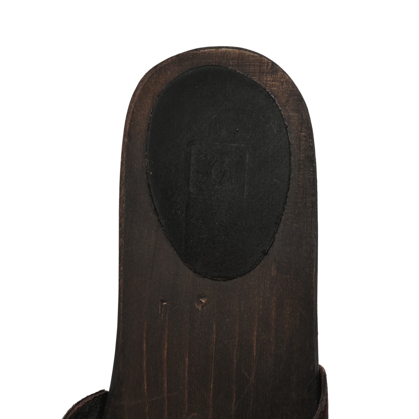 Suede CC Buckle Clogs 36 Dark Brown