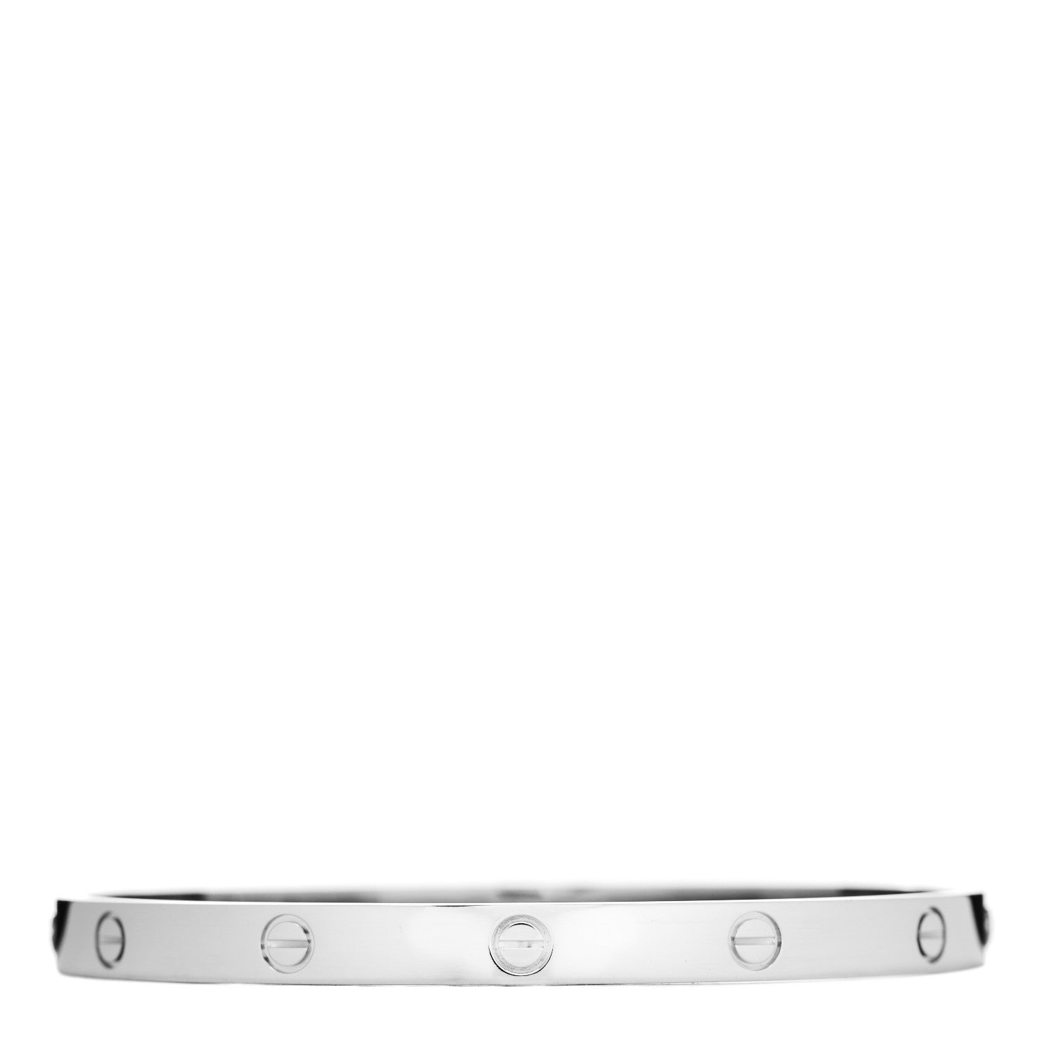 Cartier 18K White Gold LOVE Bracelet 21 1 of 5