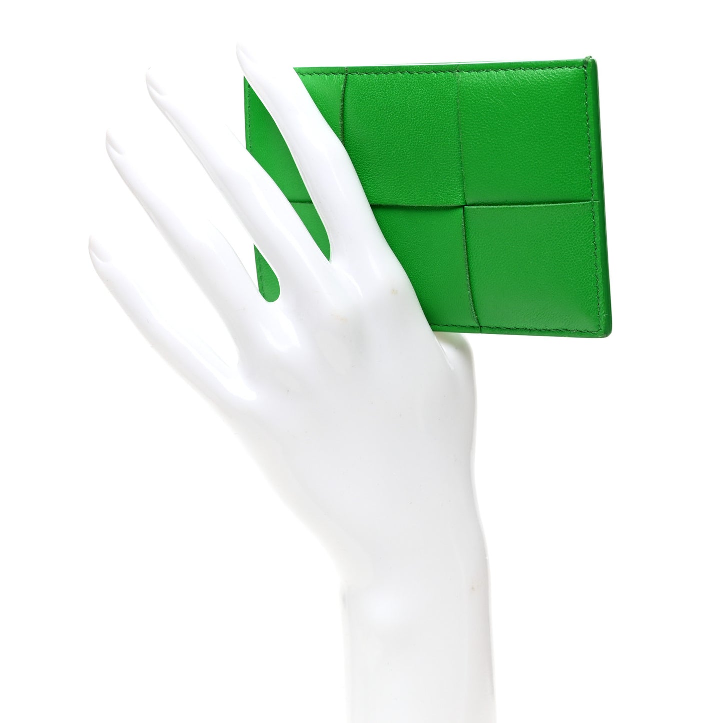Nappa Maxi Intrecciato Card Holder Parakeet