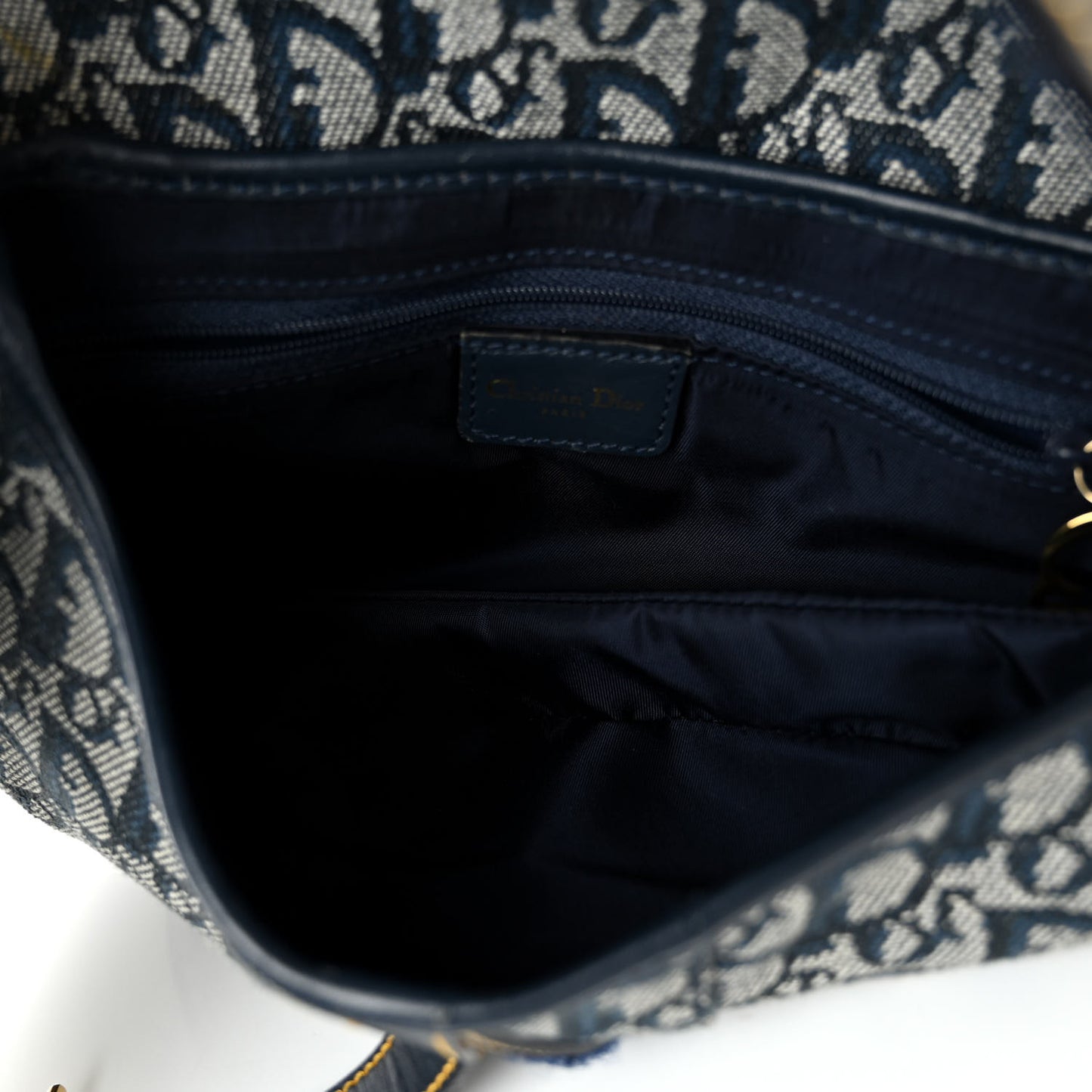 Monogram Saddle Bag Blue