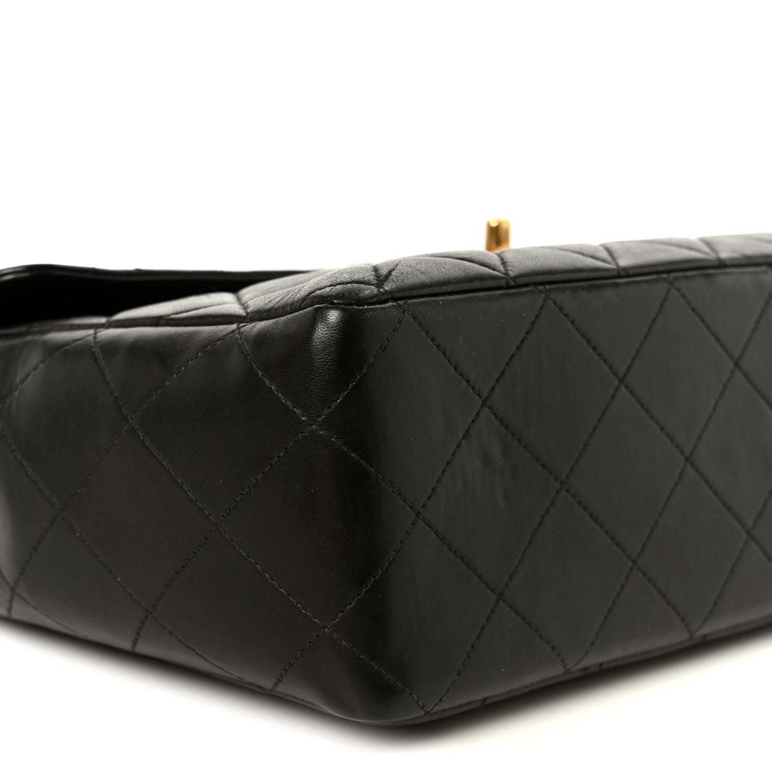 Chanel Lambskin Quilted Jumbo Single Flap Black 11 of 12