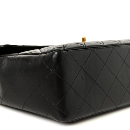 Chanel Lambskin Quilted Jumbo Single Flap Black 11 of 12