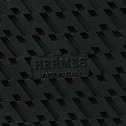 Hermes Calfskin Womens Chypre Sandals 36 Black 8 of 9