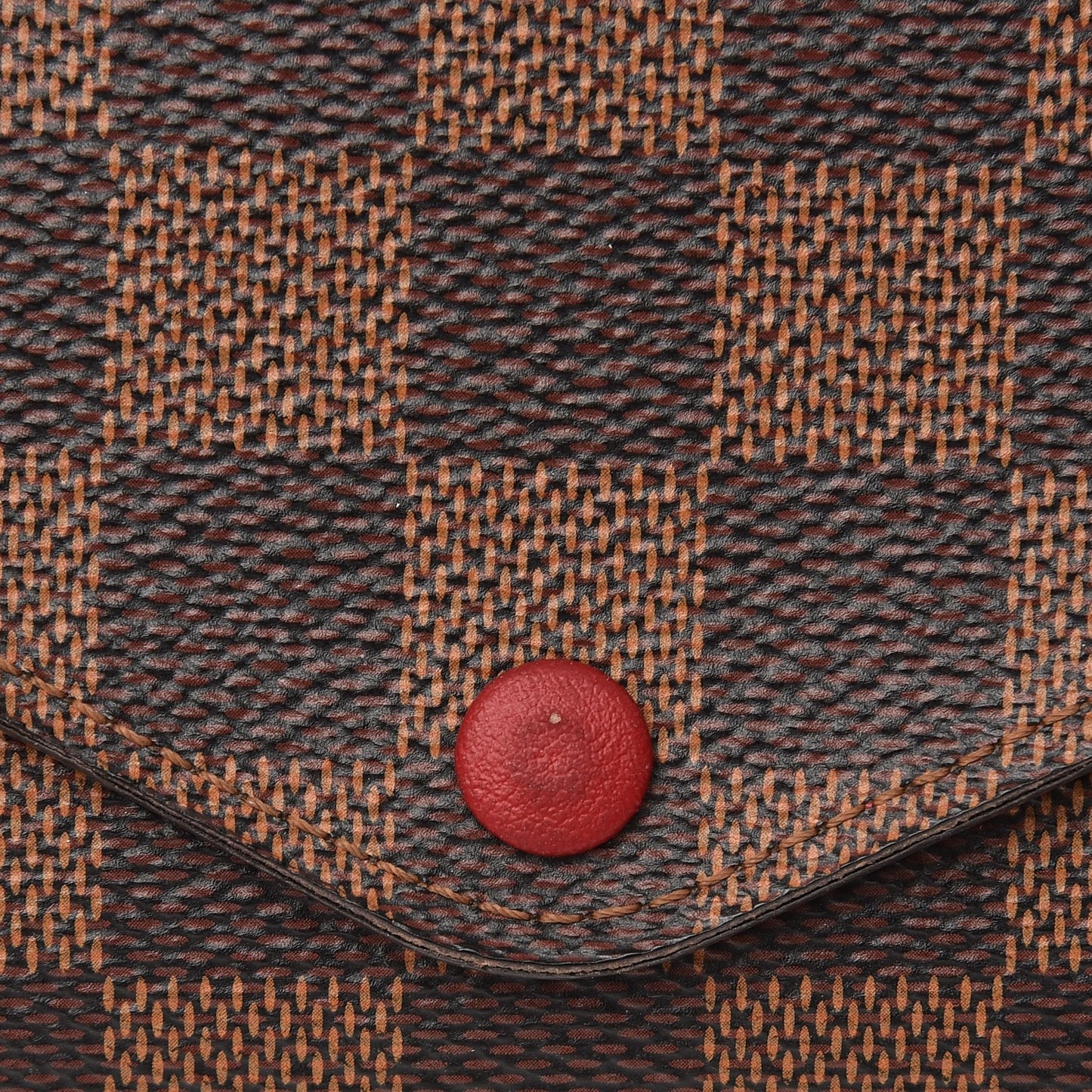 Damier Ebene Josephine Wallet Red
