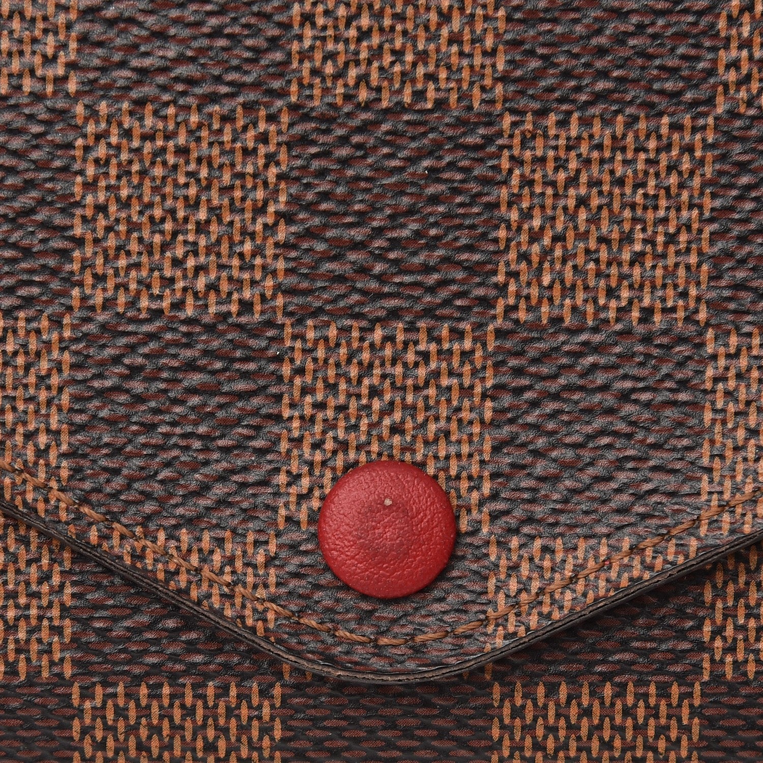 Louis Vuitton Damier Ebene Josephine Wallet Red 9 of 10