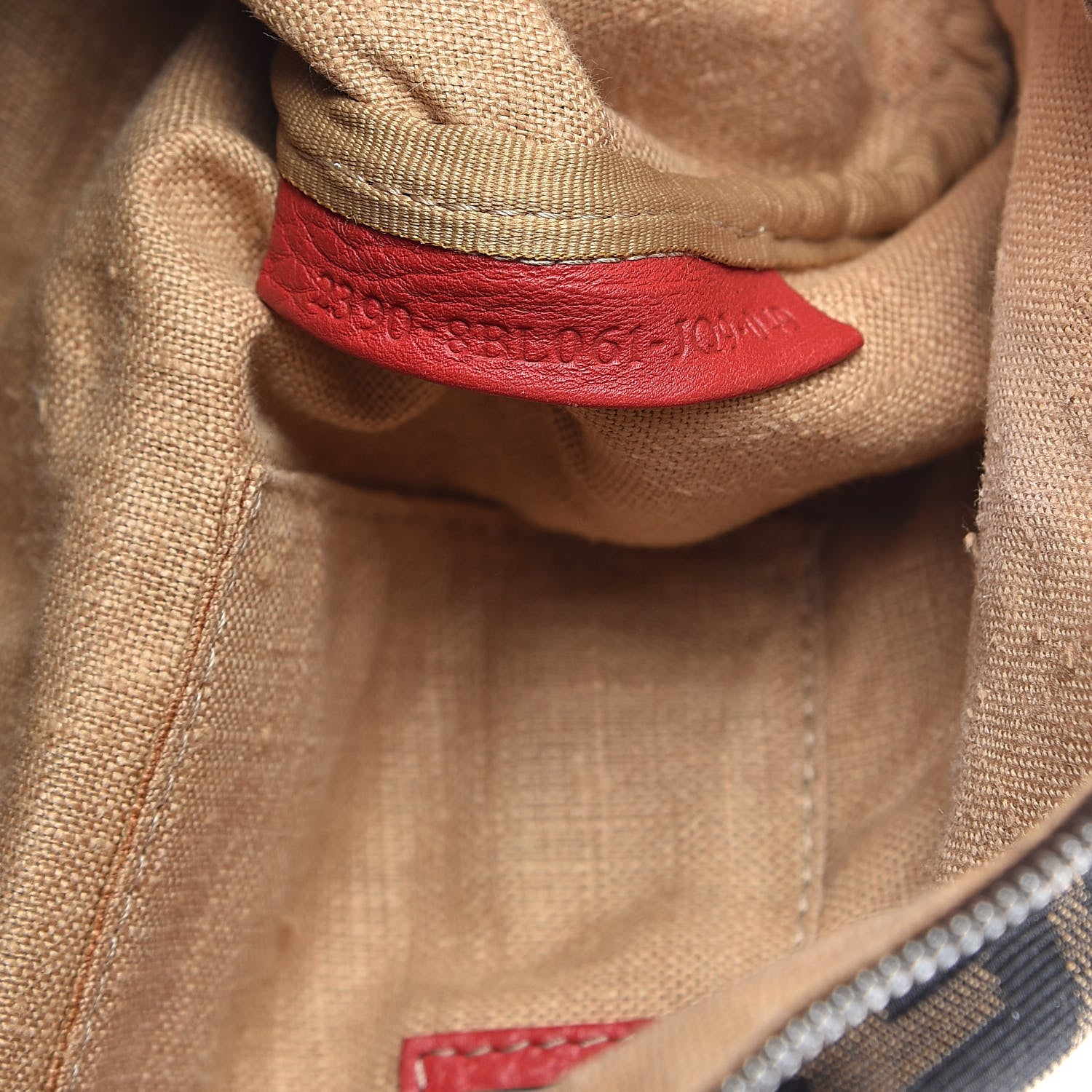 Fendi Zucca Cuoio Romano Selleria Medium Boston Tobacco Rosso Scuro 6 of 16