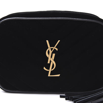 Saint Laurent Velour Matelasse Monogram Lou Belt Bag Black 8 of 8