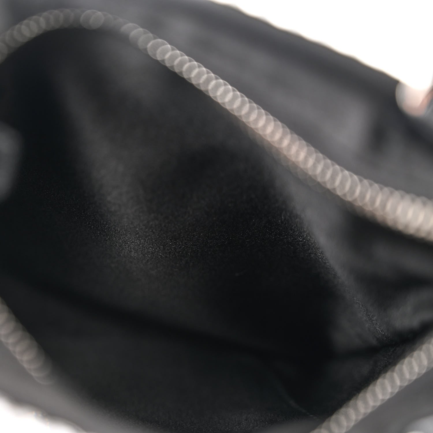 Prada Satin Crystal Metal Triangle Logo Chain Crossbody Handbag Cristal 5 of 10