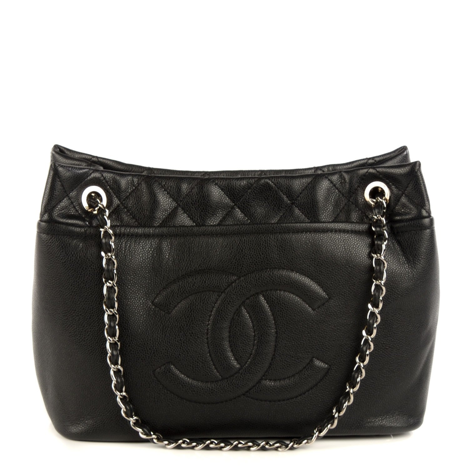 Chanel Caviar CC Timeless Soft Tote Black 1 of 7