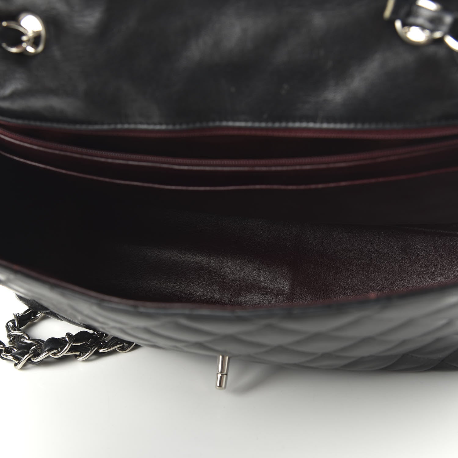 Chanel Lambskin Quilted Jumbo Single Flap Black 5 of 11