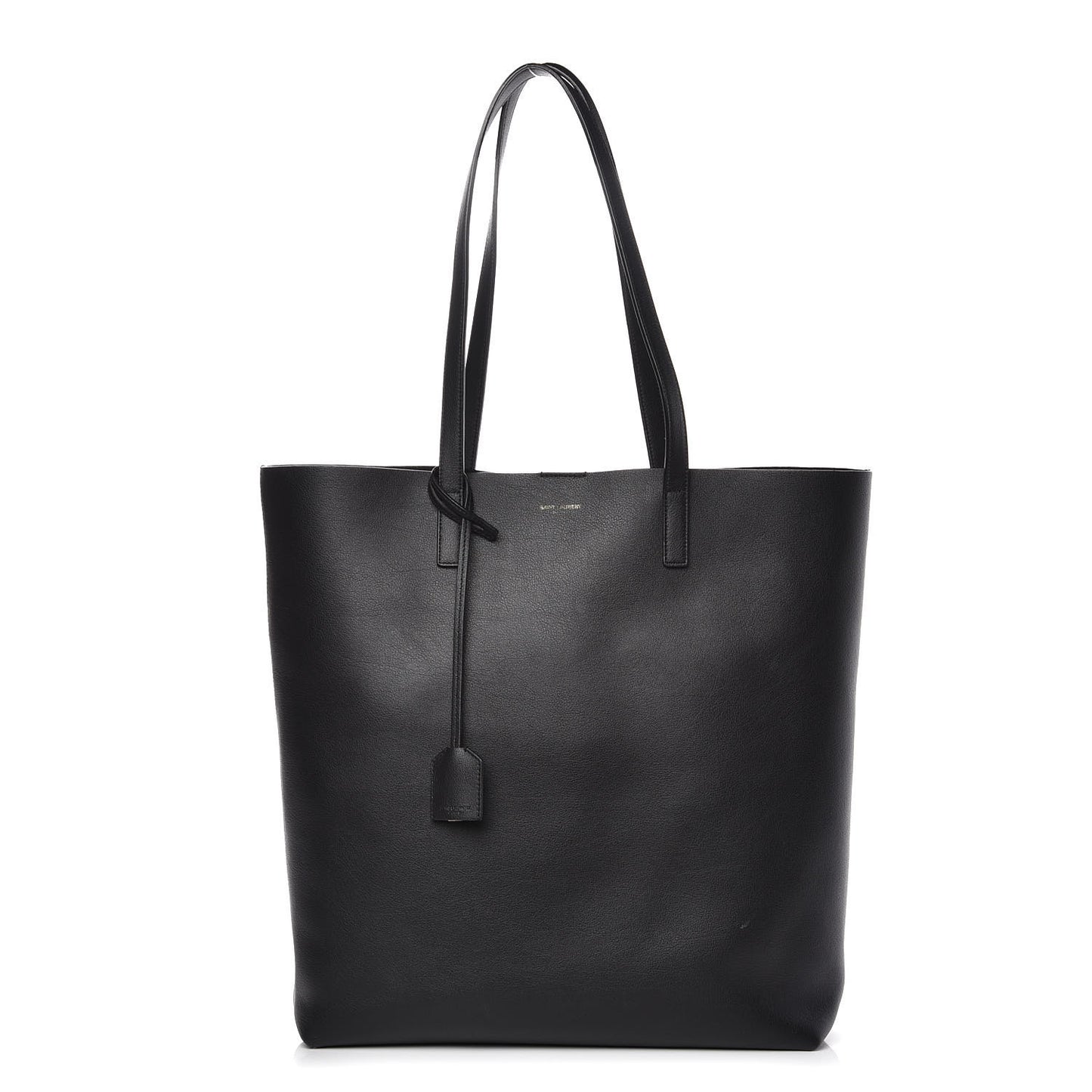 Calfskin Medium Shopping Tote Black