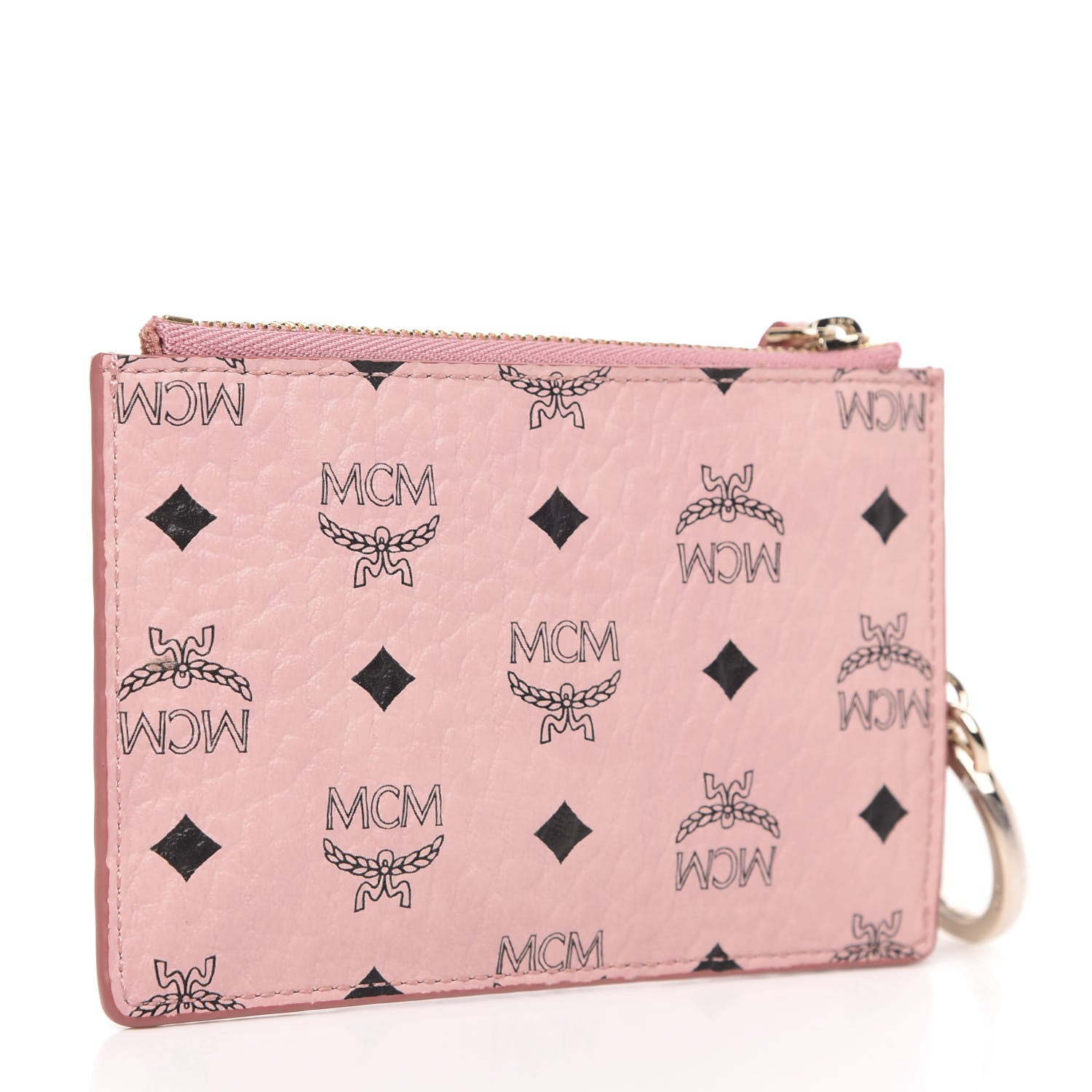 MCM Visetos Key Pouch Pink 3 of 7