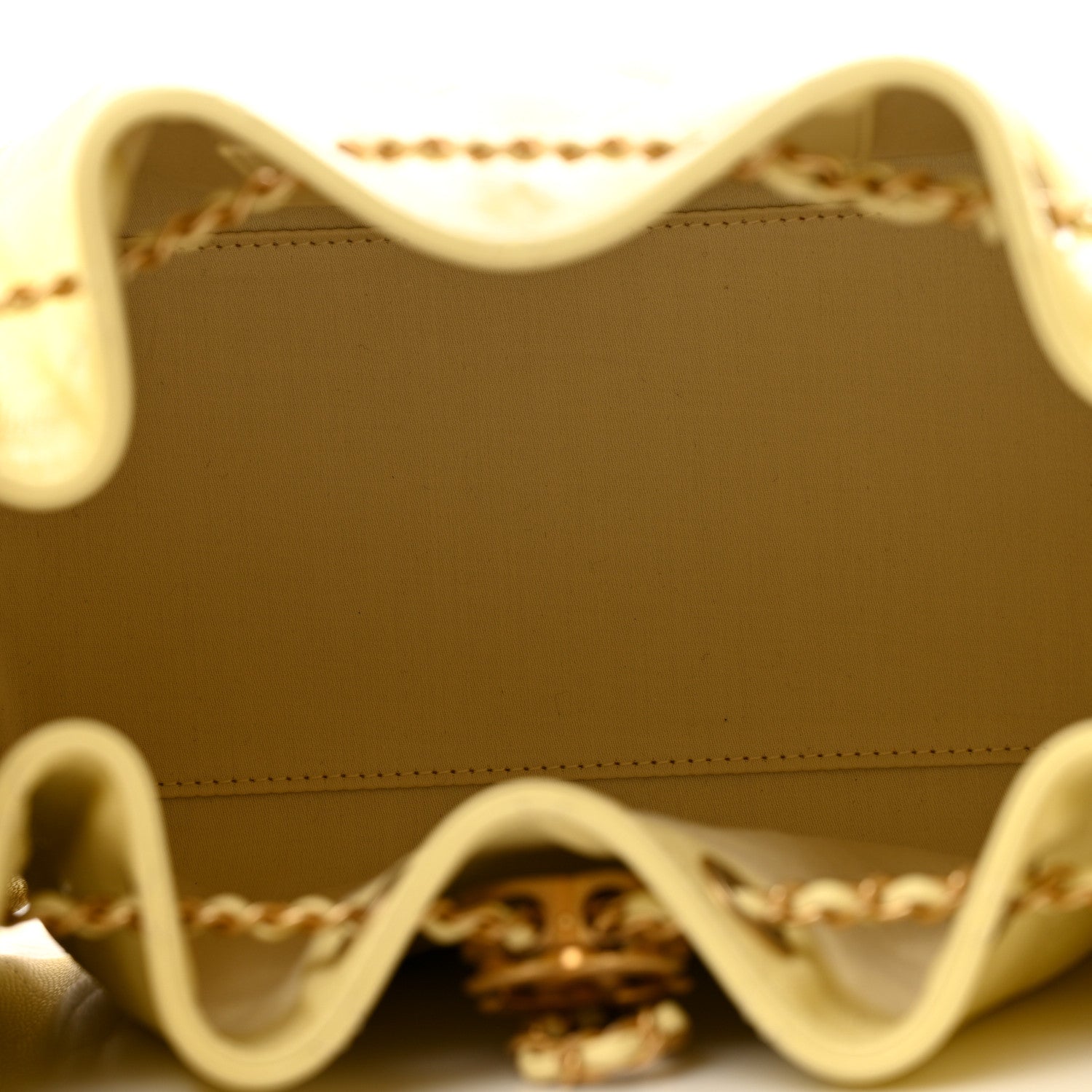 Chanel Caviar Quilted Small Chanel 25 Handbag Light Yellow 5 of 10