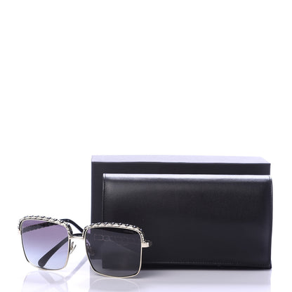 Chanel Metal Square Chain Sunglasses 71369 Grey 8 of 8