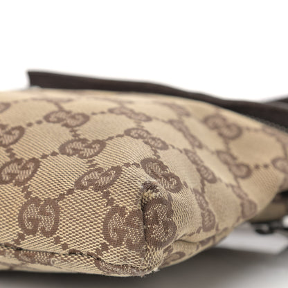 Gucci GG Monogram Double Pocket Belt Bag Dark Brown 11 of 15
