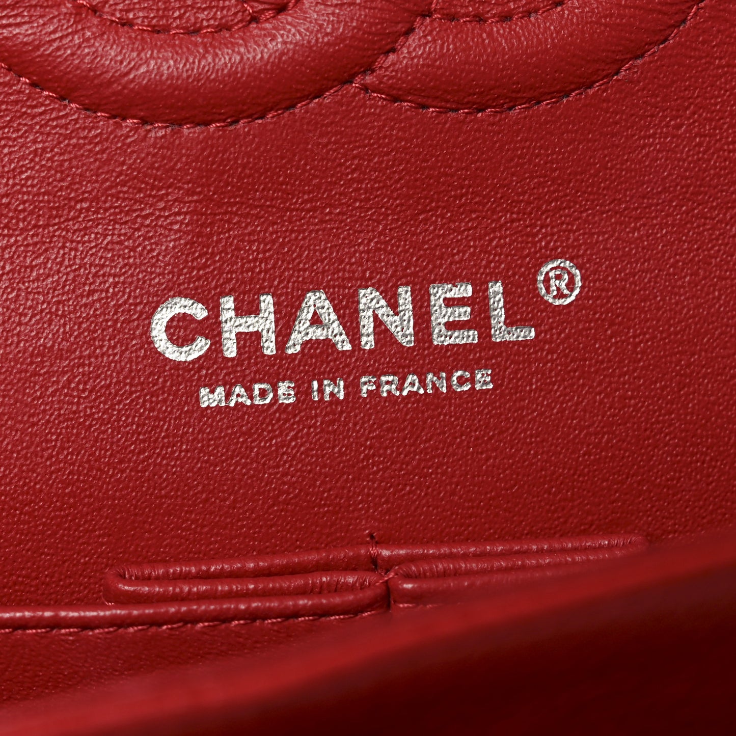 Caviar Quilted Medium Double Flap Red