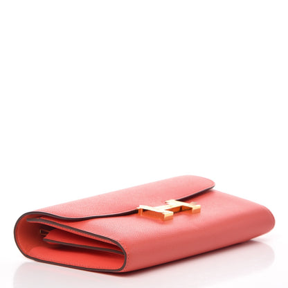 Hermes Epsom Constance Long Wallet Rose Jaipur 4 of 7