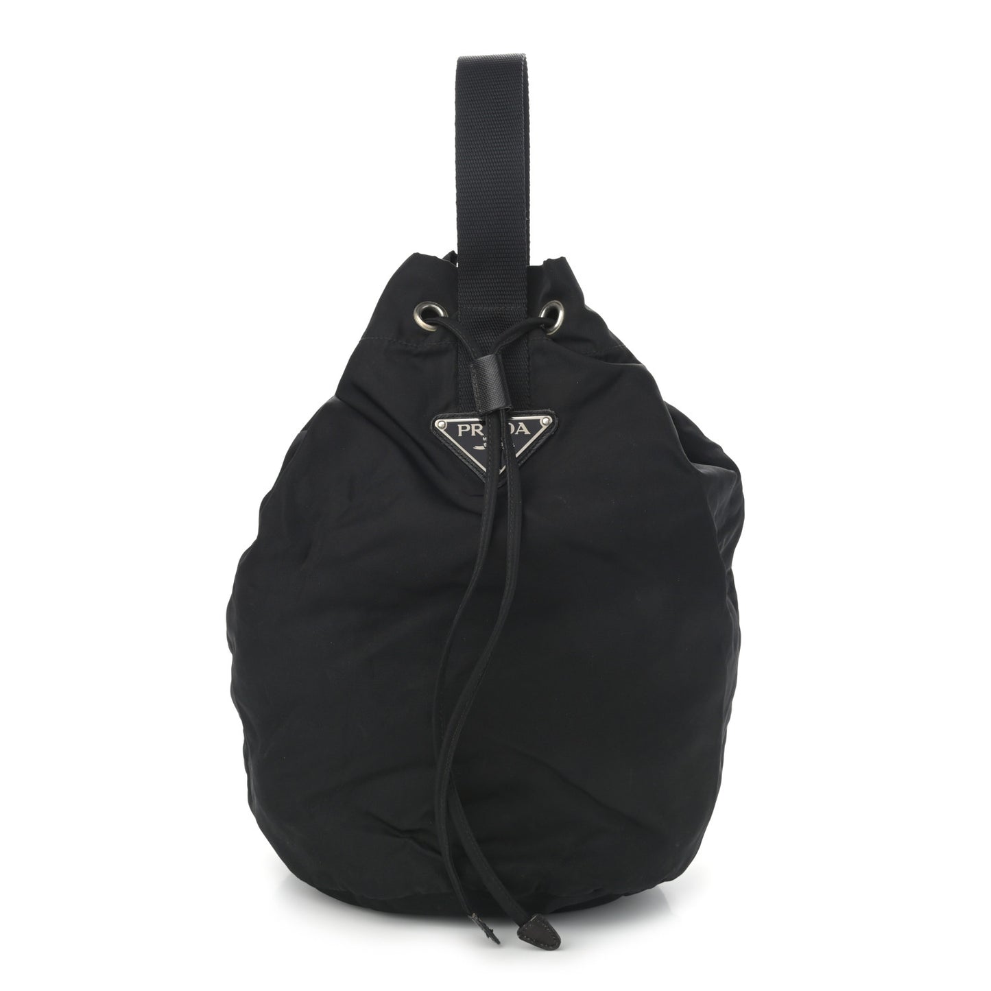 Nylon Vela Drawstring Pouch Black