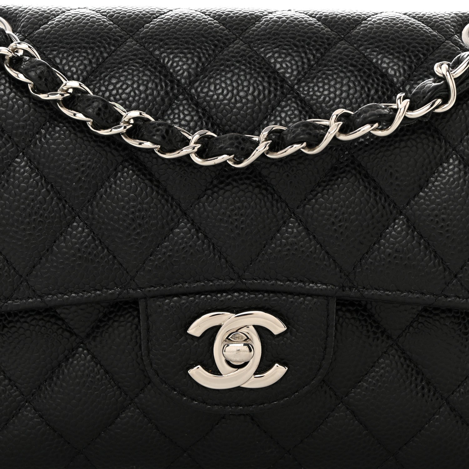 Chanel Caviar Quilted Small Double Flap Black 8 of 10