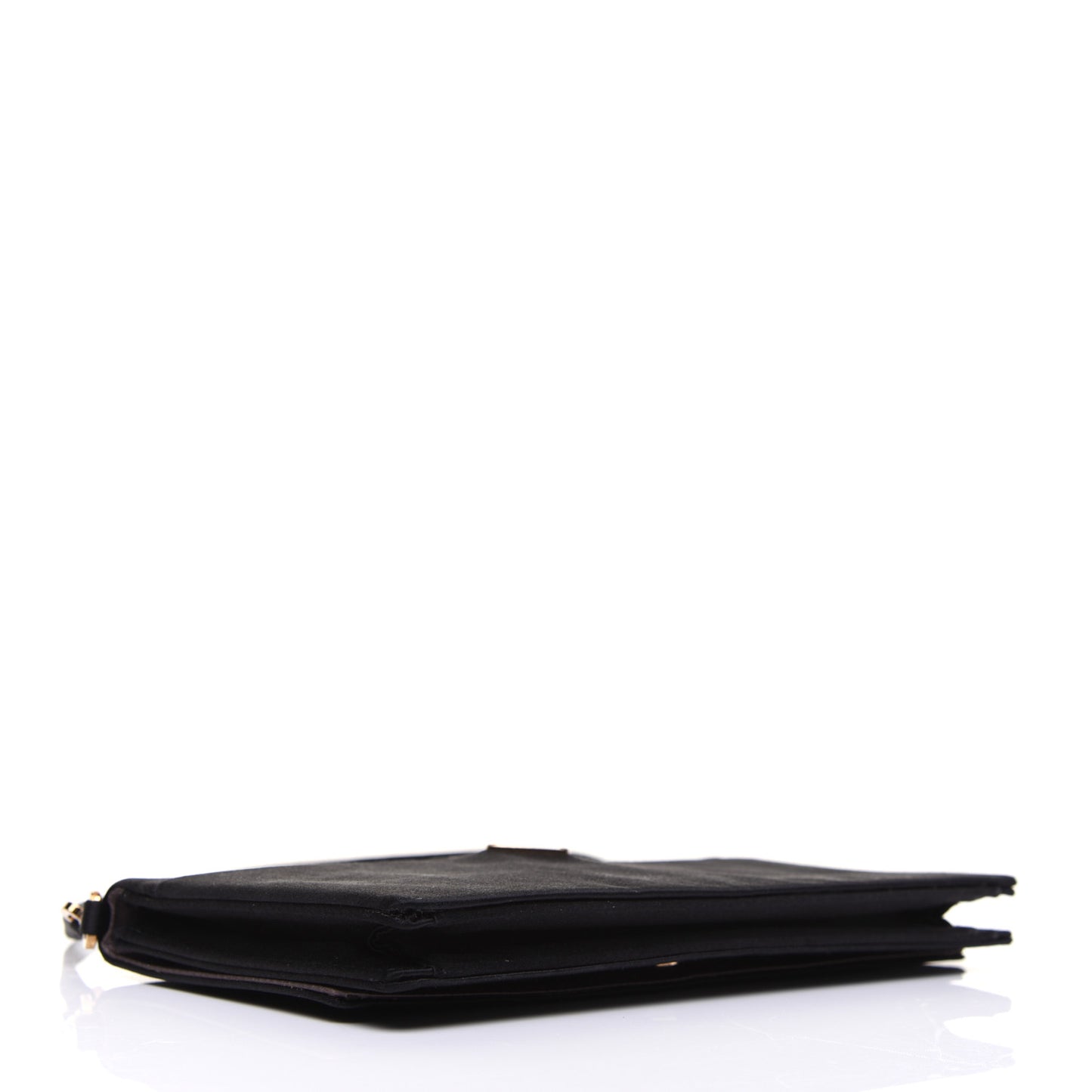 Satin Pochette Bag Black