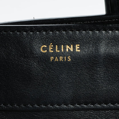 Celine Smooth Calfskin Mini Luggage Black 7 of 9