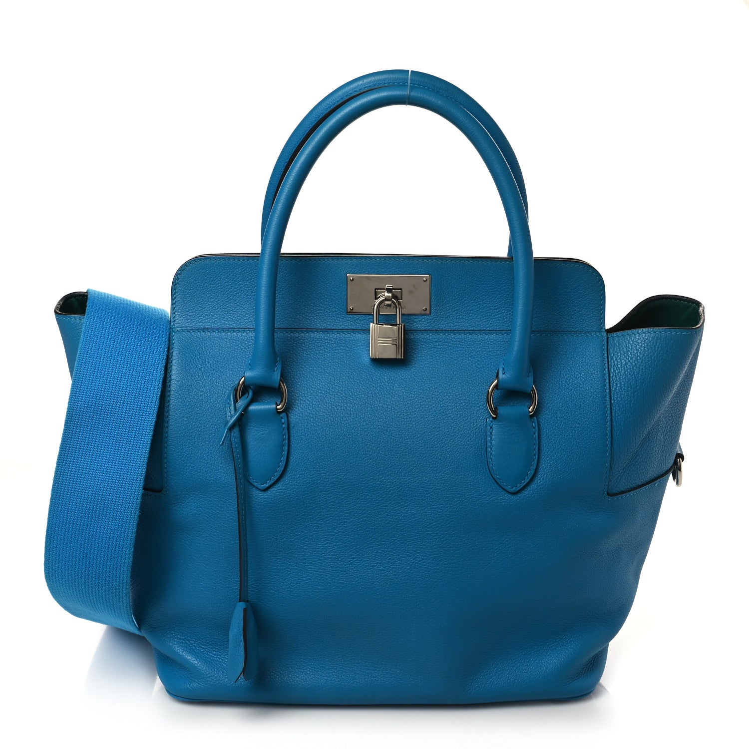 Hermes Evercolor Verso Toolbox 26 Bleu Zanzibar Malachite 1 of 8