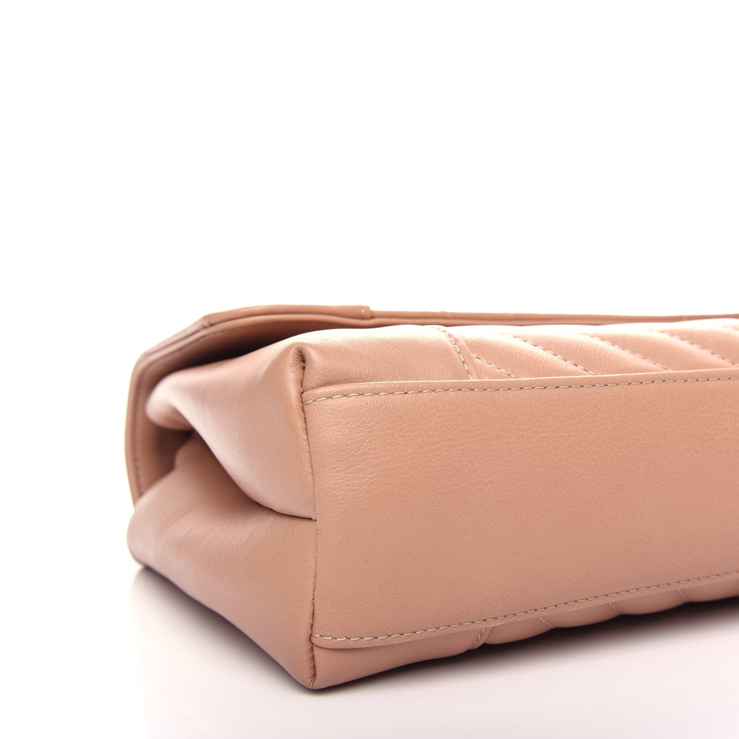 Chanel Calfskin Quilted Medium Daily Chevron Flap Beige 8 of 11