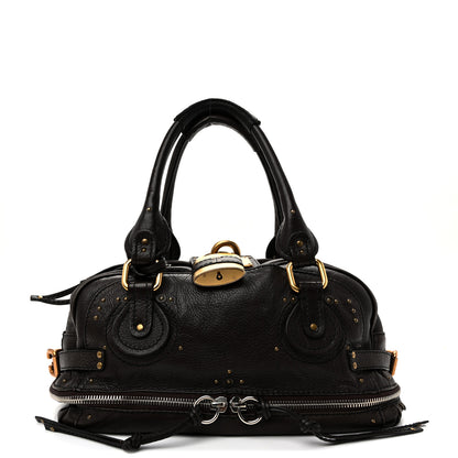 Chloe Calfskin Paddington Double Zip Bowler Chocolate 1 of 10