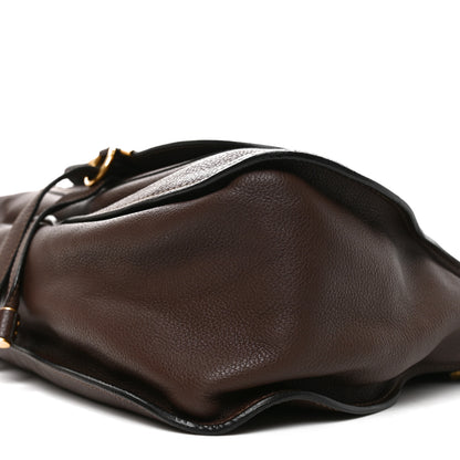 Chloe Calfskin Large Marcie Satchel Ebony 10 of 10