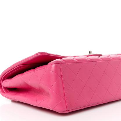 Chanel Lambskin Quilted Maxi Double Flap Fuchsia 10 of 14