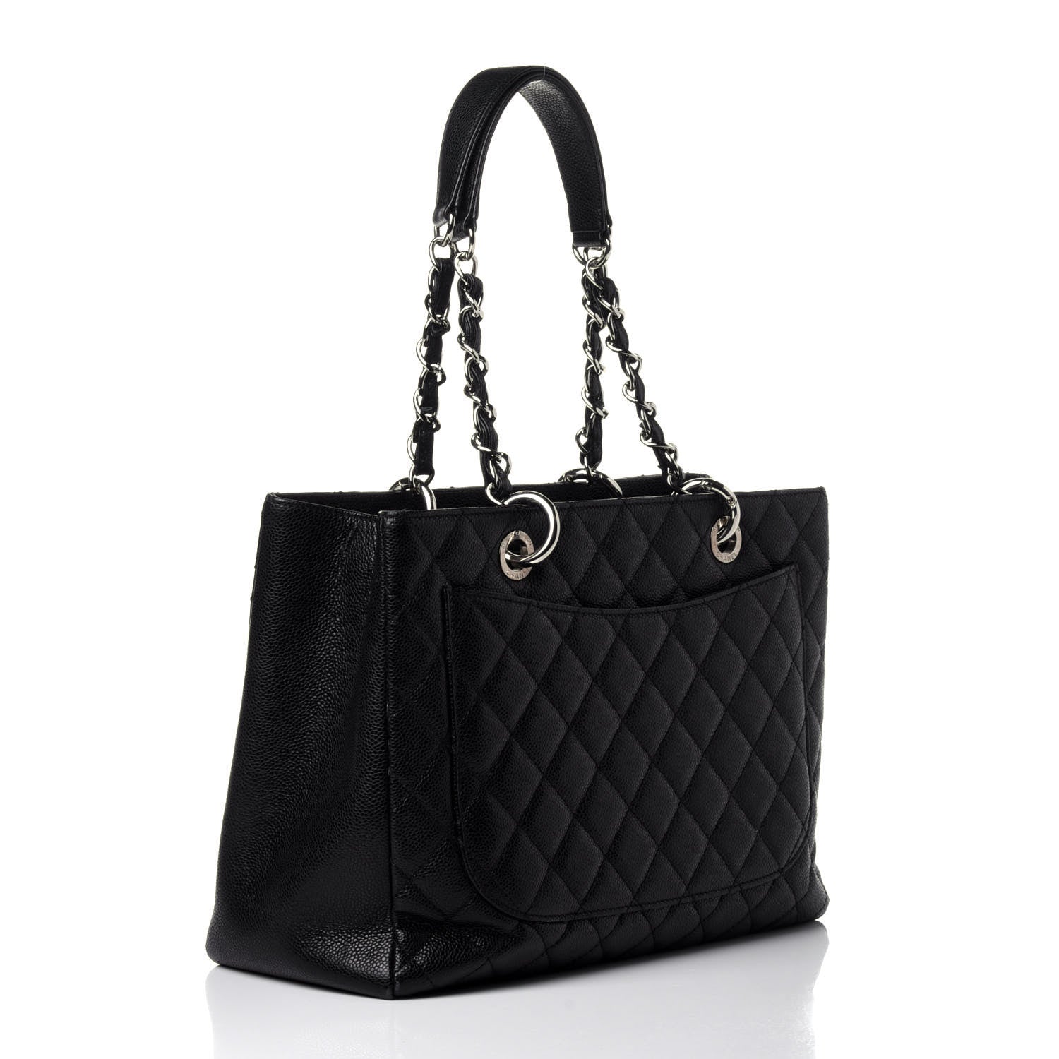 Chanel Caviar Quilted Grand Shopping Tote GST Black 2 of 11