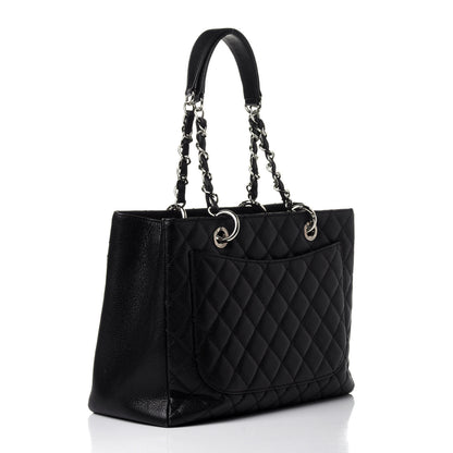 Chanel Caviar Quilted Grand Shopping Tote GST Black 2 of 11