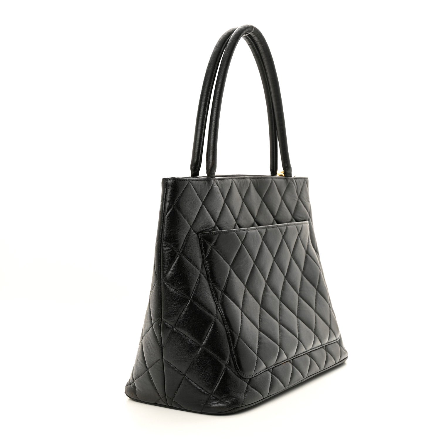 Chanel Lambskin Quilted Medallion Tote Black 3 of 17
