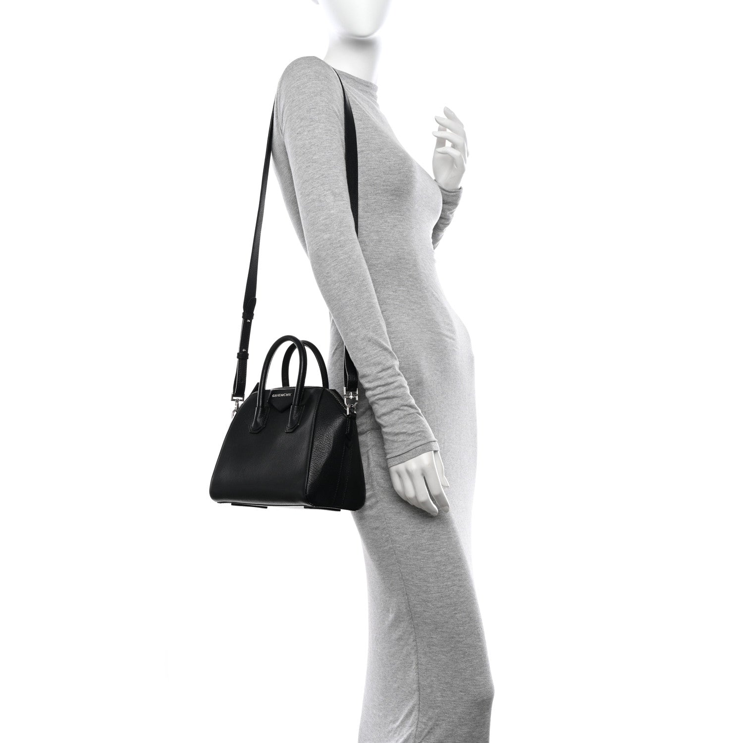 Givenchy Sugar Goatskin Mini Antigona Black 2 of 15