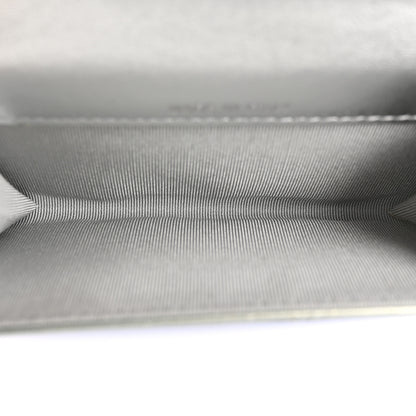 Chanel Gradient Metallic Calfskin Quilted Flap Card Holder Wallet Silver Blue Yellow Purple 5 of 8