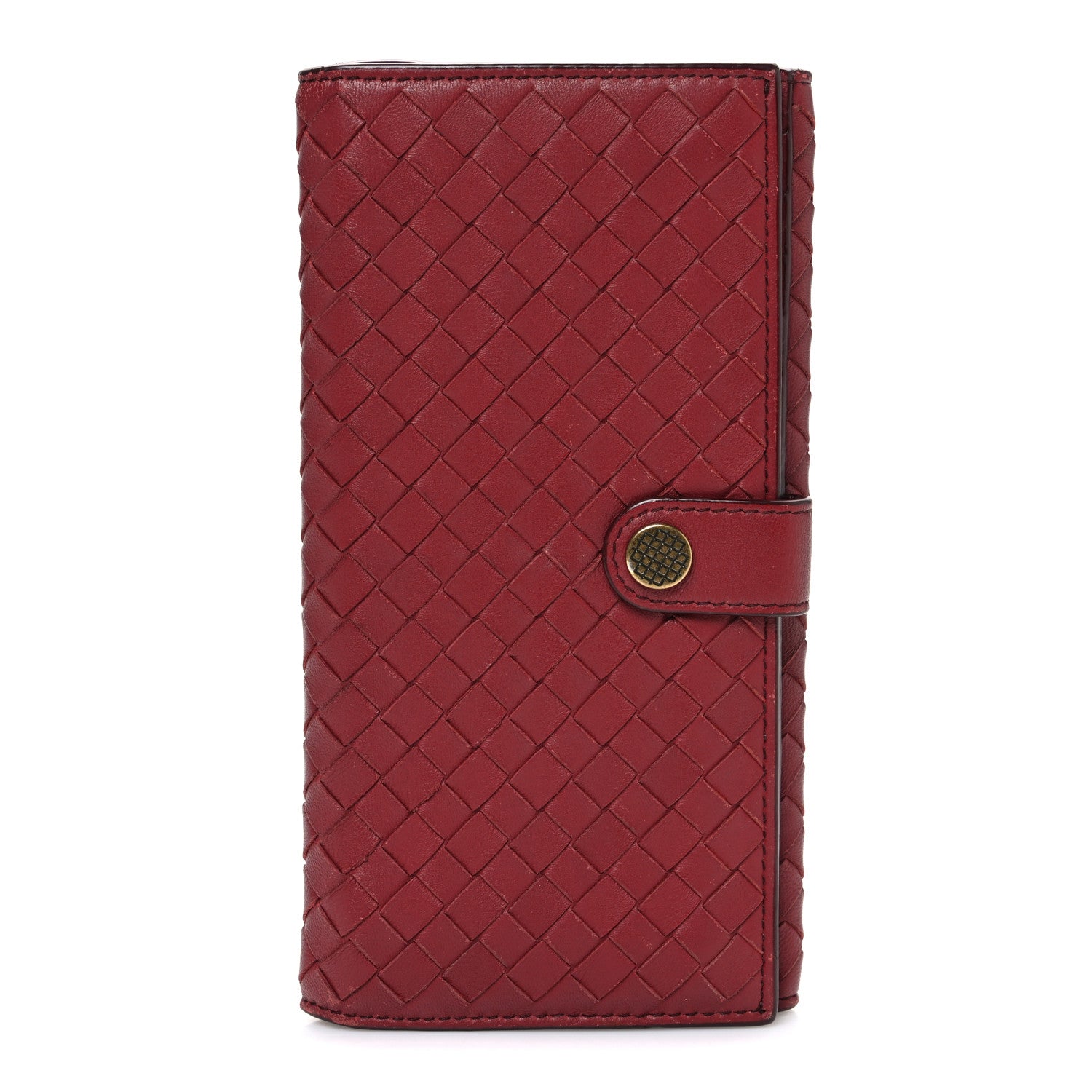 Bottega Veneta Nappa Intrecciato Continental Wallet Dark Red 1 of 8