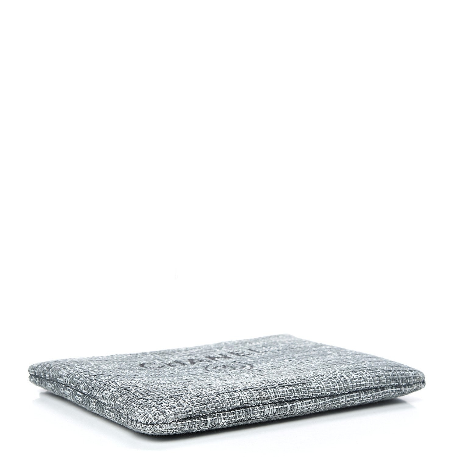 Chanel Canvas Small Deauville Pouch Charcoal 3 of 7