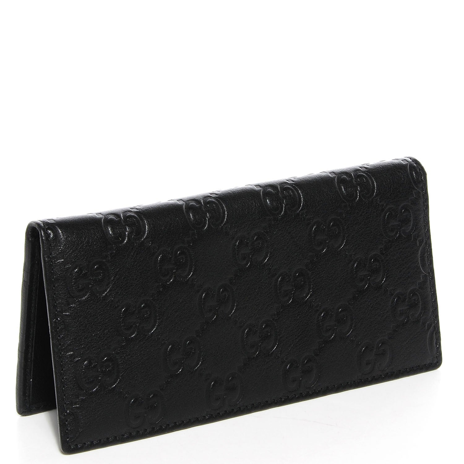 Gucci Guccissima Checkbook Cover Black 3 of 8